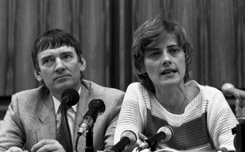Pressekonferenz der Grünen 1983 nach der Bundestagsahl