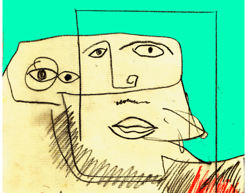 Zeichnung von Gerald Uhlig-Romero
