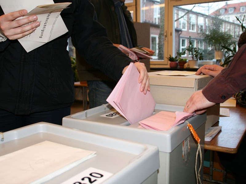 Stimmabgabe Wahllokal