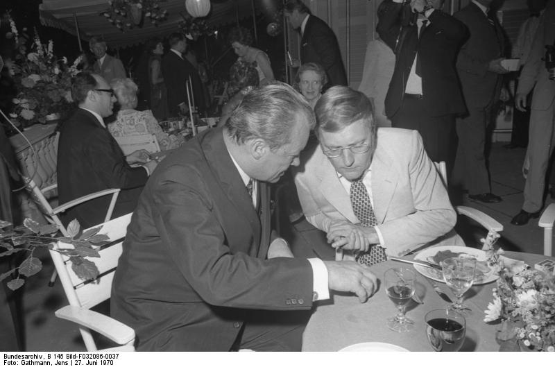 Rudolf Augstein und Willy Brandt 1970