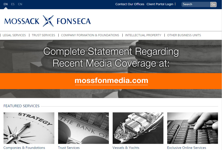 Website Mossack Fonseca