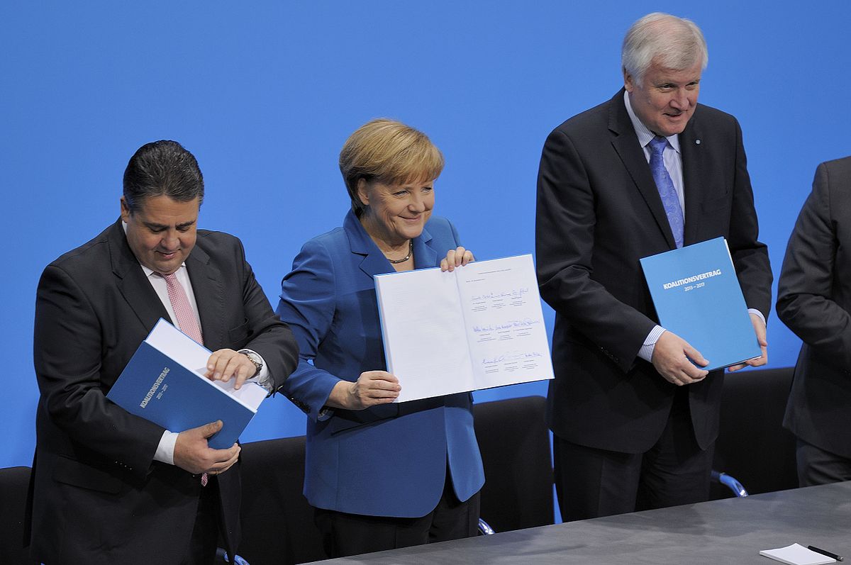 GroKo nach Unterzecihnung des Koalitionsvertrages