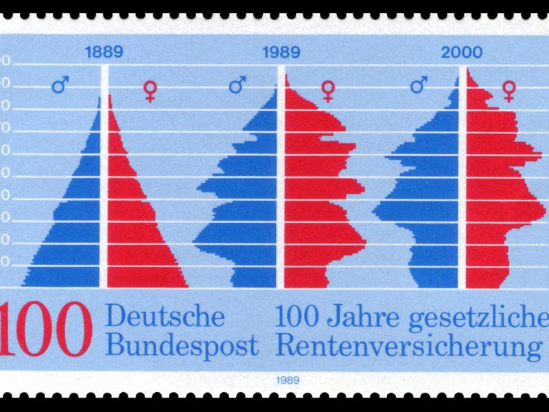 Briefmarke 100 Jahre Deutsche Rentenversicherung