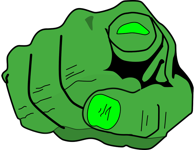 Grüner Zeigefinger