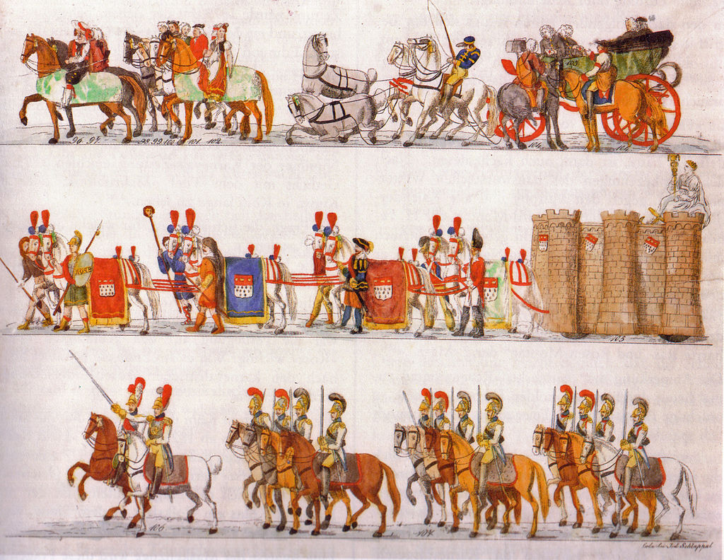 Rosenmontagszug, Köln 1825