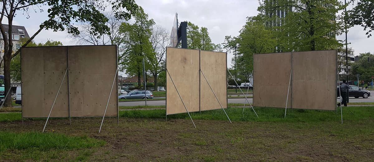 Wahhlplakatrückwände