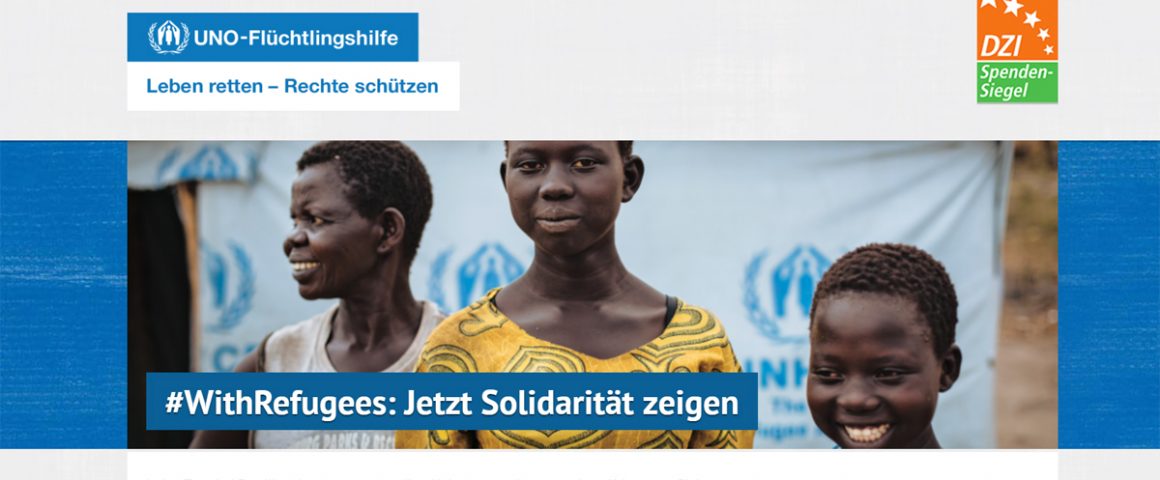 Webseite zum Weltflüchtlingstag