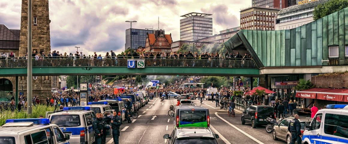 Polizeiaufgebot Hamburg G20
