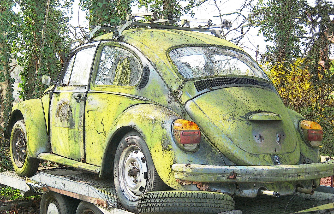 VW Käfer-Wrack
