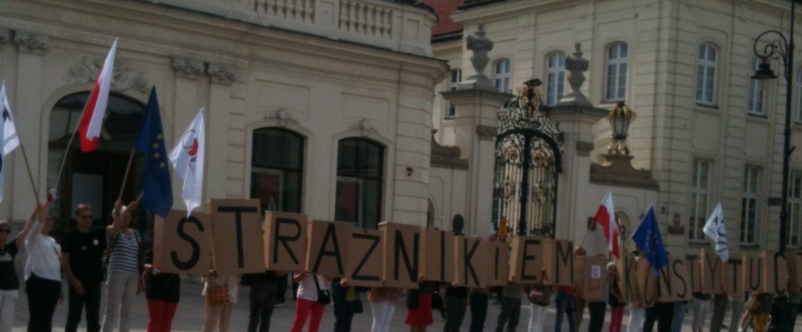 Protest in Warschau