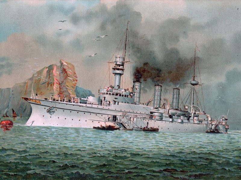 Kriegsschiff Hertha 1902