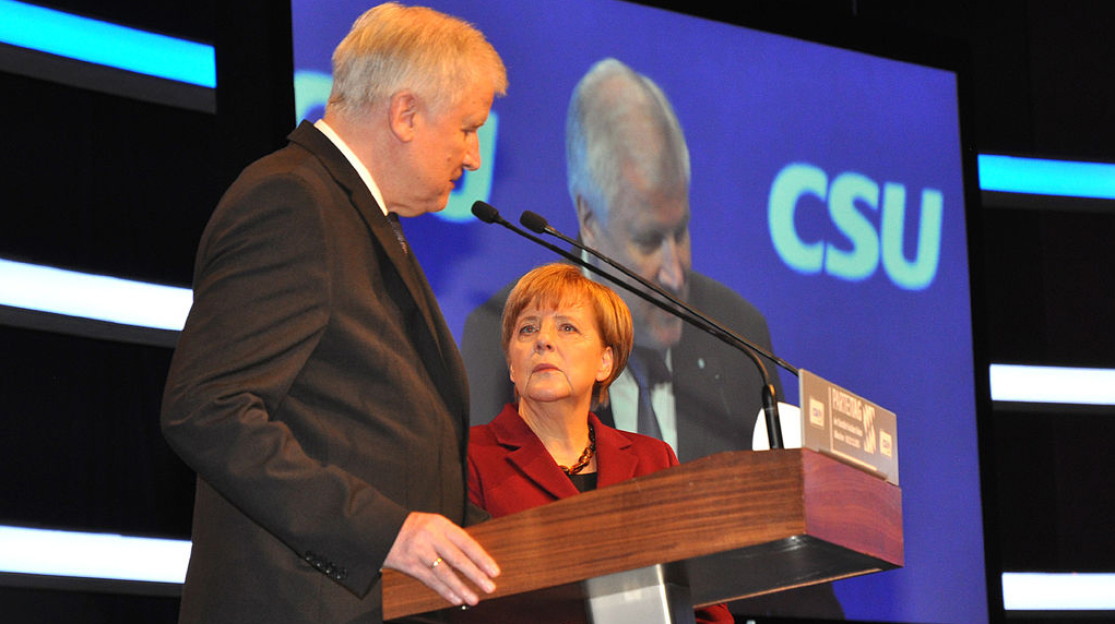 Angela Merkel mit Horst Seehofer