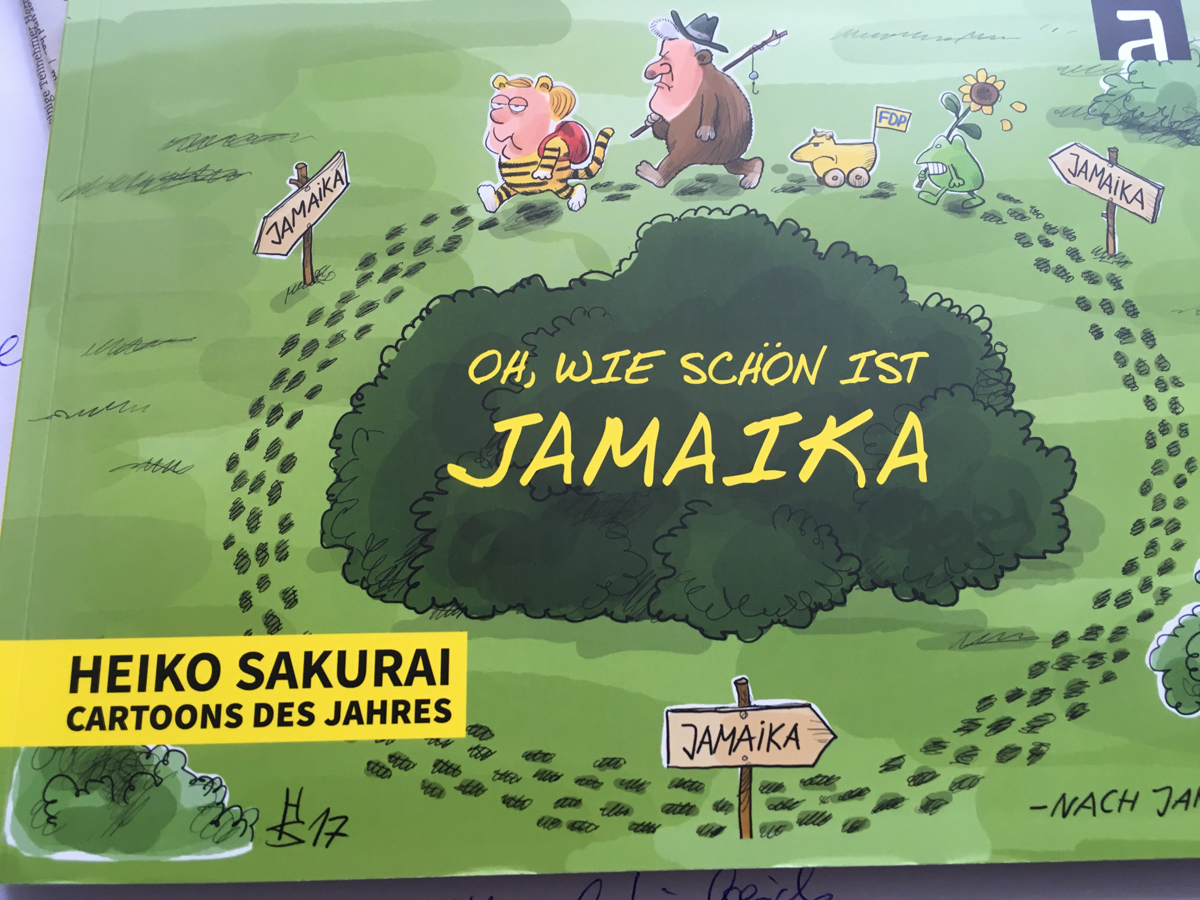 Jamaika, ein Cartoon von Heiko Sakurai