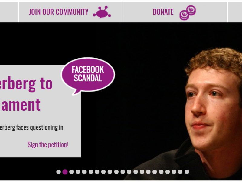 Facebook-Kampagne WeMove.EU Screenshot