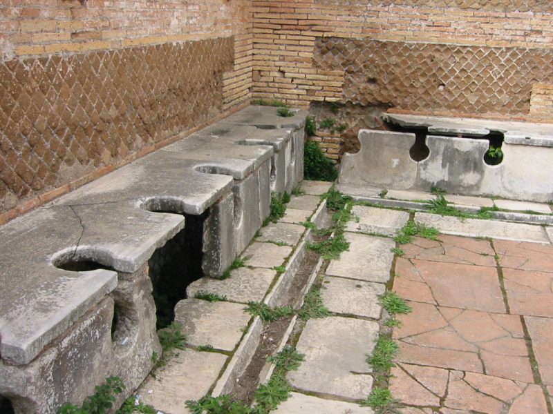 Öffentliche Toiletten im antiken Rom