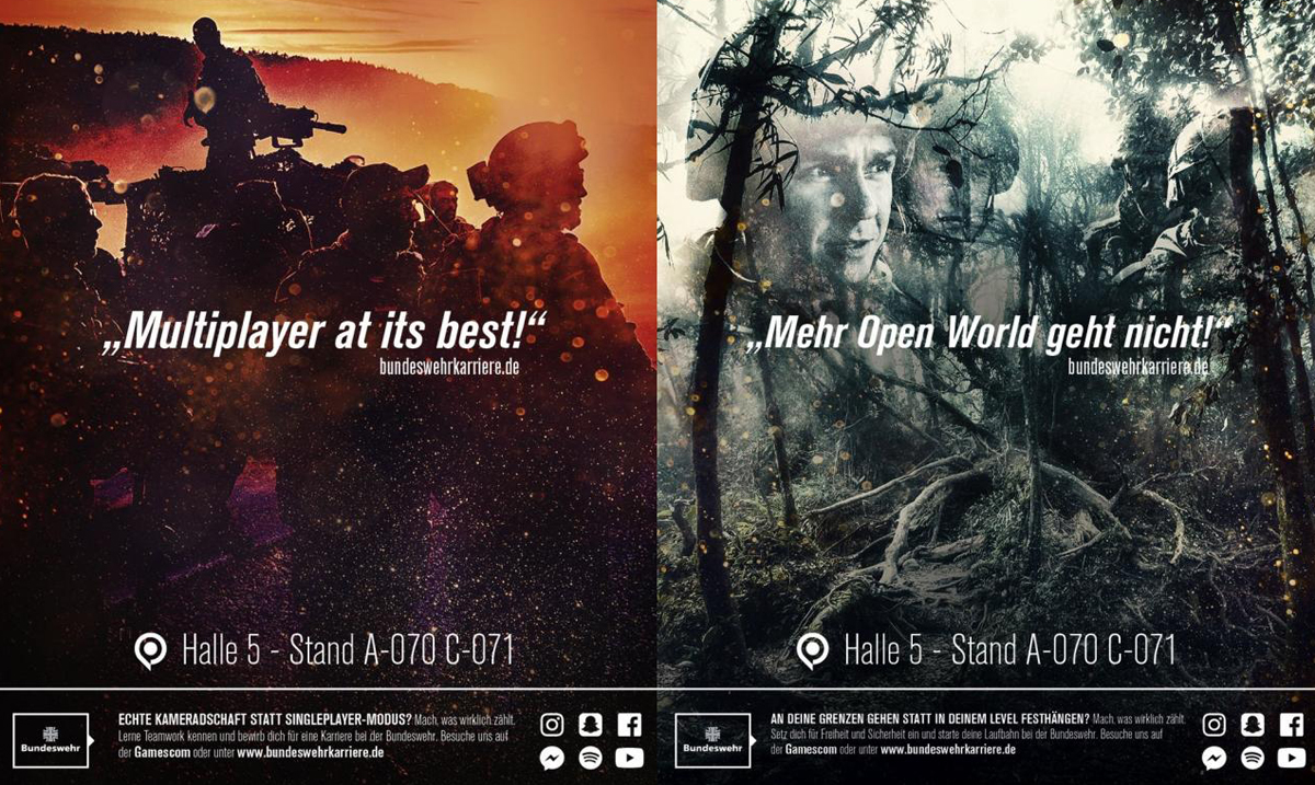 Bundeswehr-Werbung