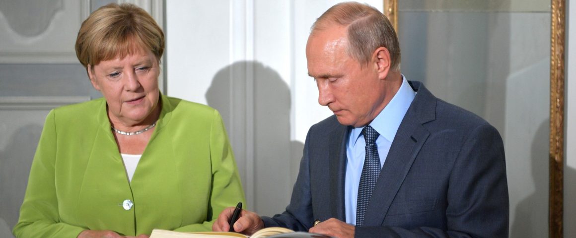 Treffen Merkel - Putin in MEseberg