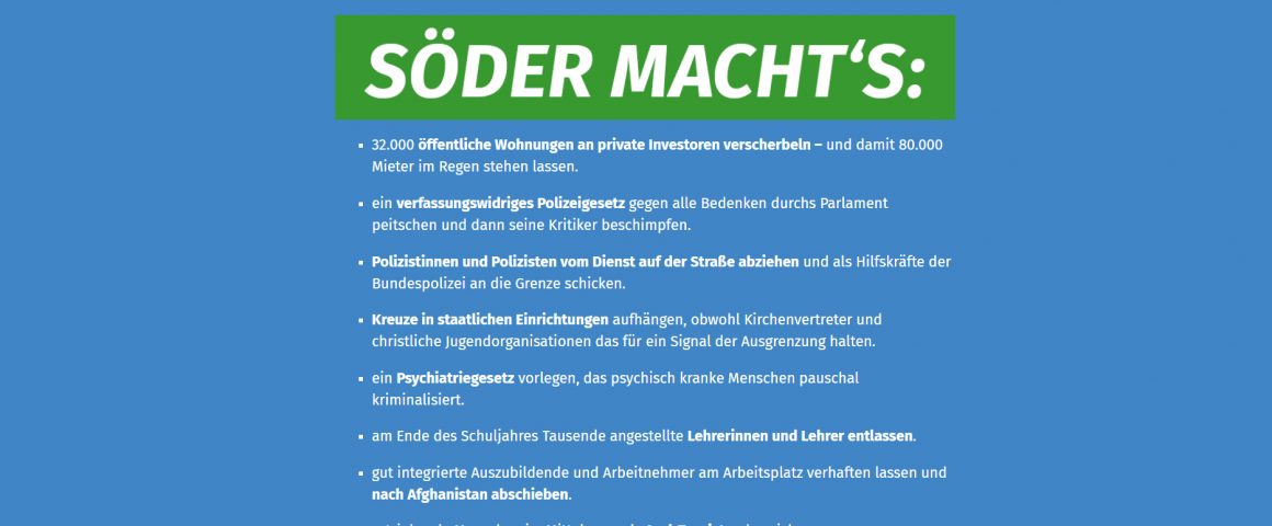 Screensho Website "Söder macht's"