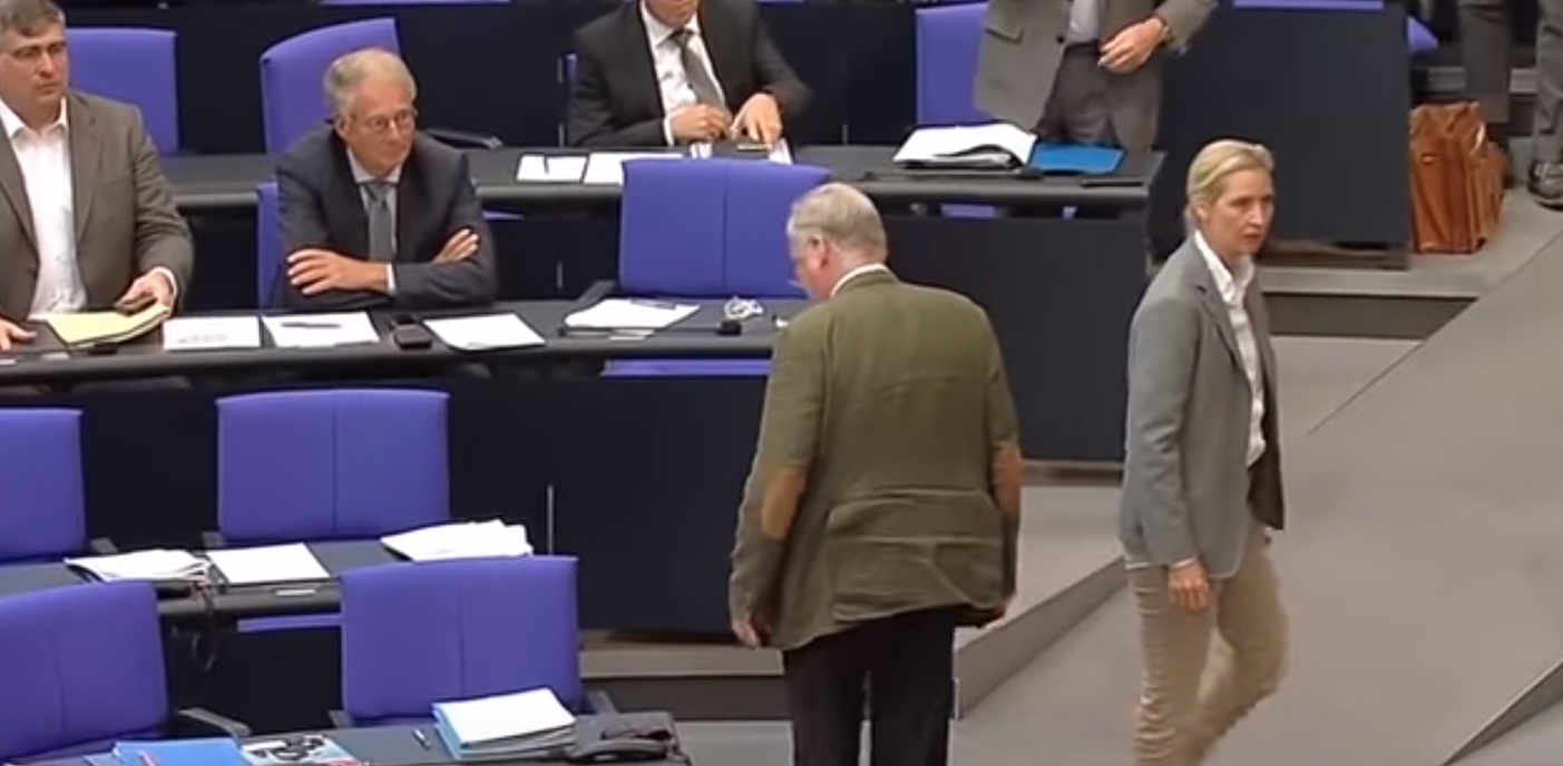 AfD - verläßt beleidigt die Generaldebatte des Bundestages