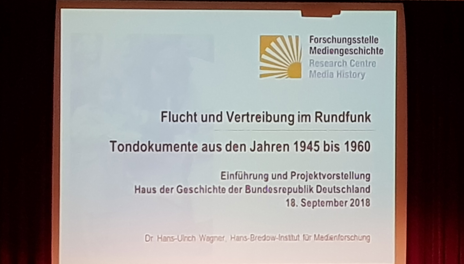 Podiumsdiskussion Haus der Geschichte