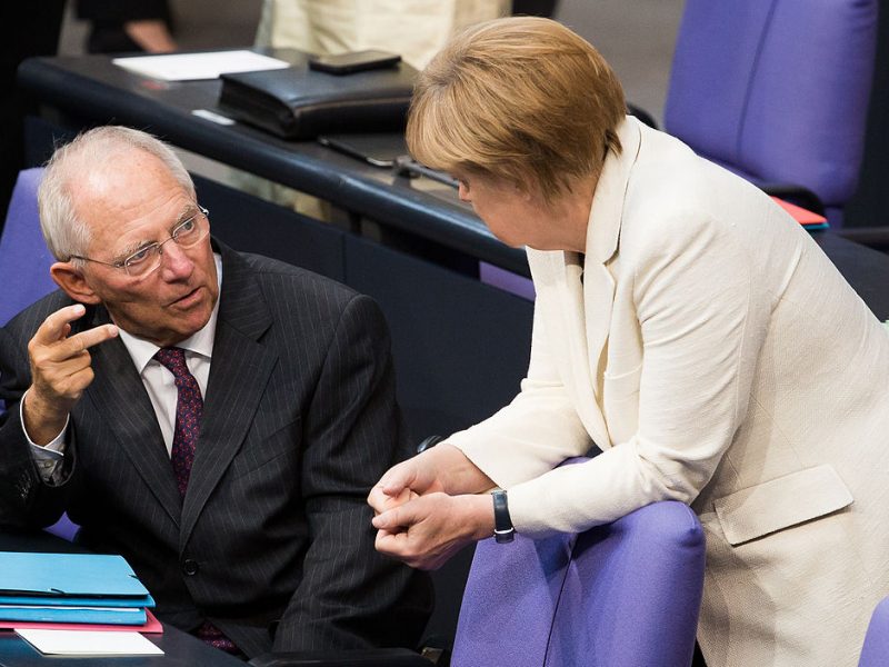Wolfgang Schäuble - Angela Merkel, Bild: Tobias Koch
