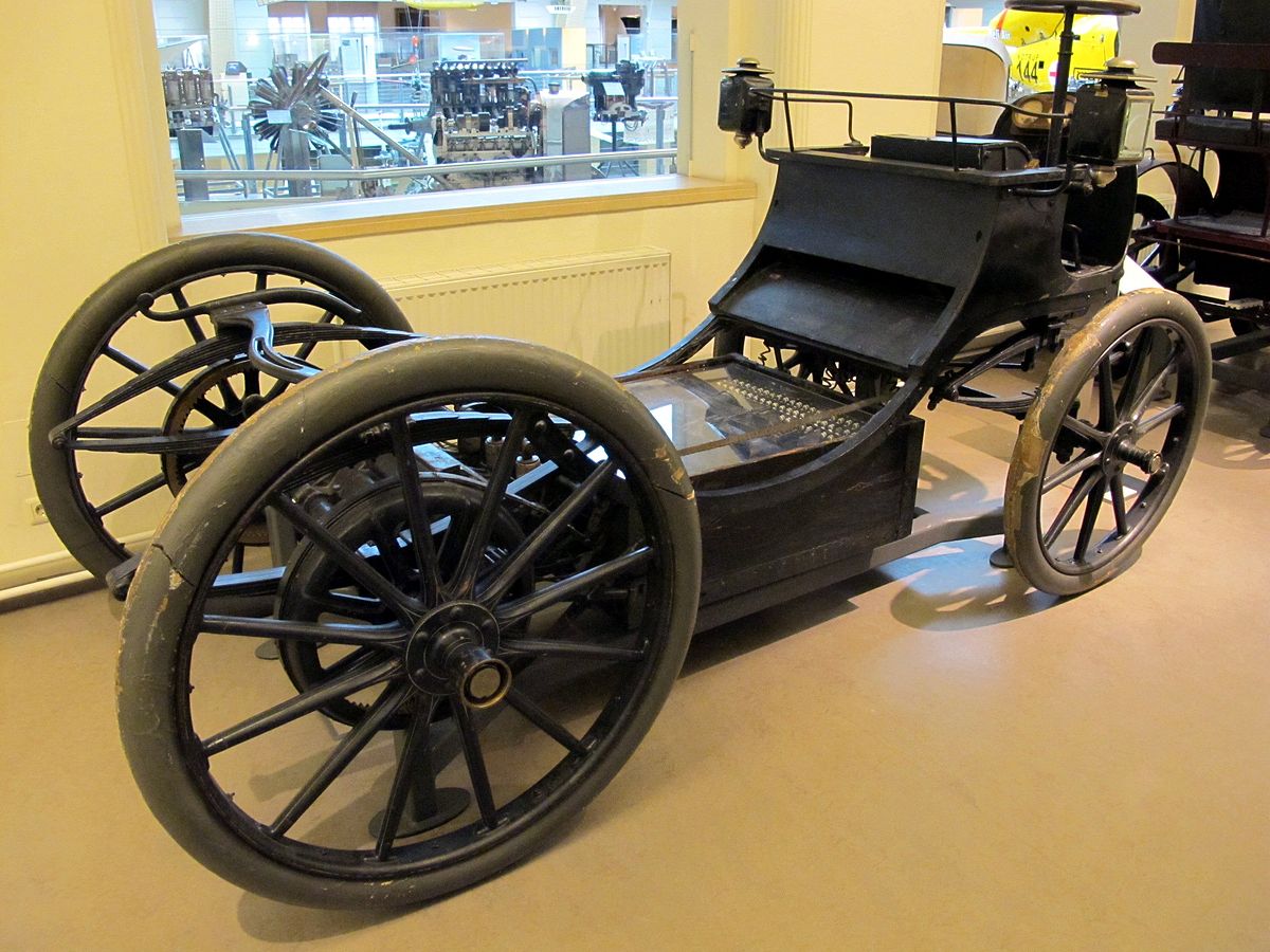 Traktionsbatterie im Egger-Lohner-Elektromobil, Baujahr 1899