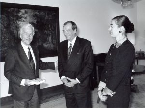 Hans Wallow bei Bundespräsident v. Weizsäcker
