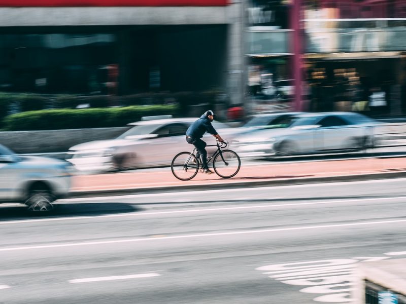 Fahrradfahren in der Stadt
