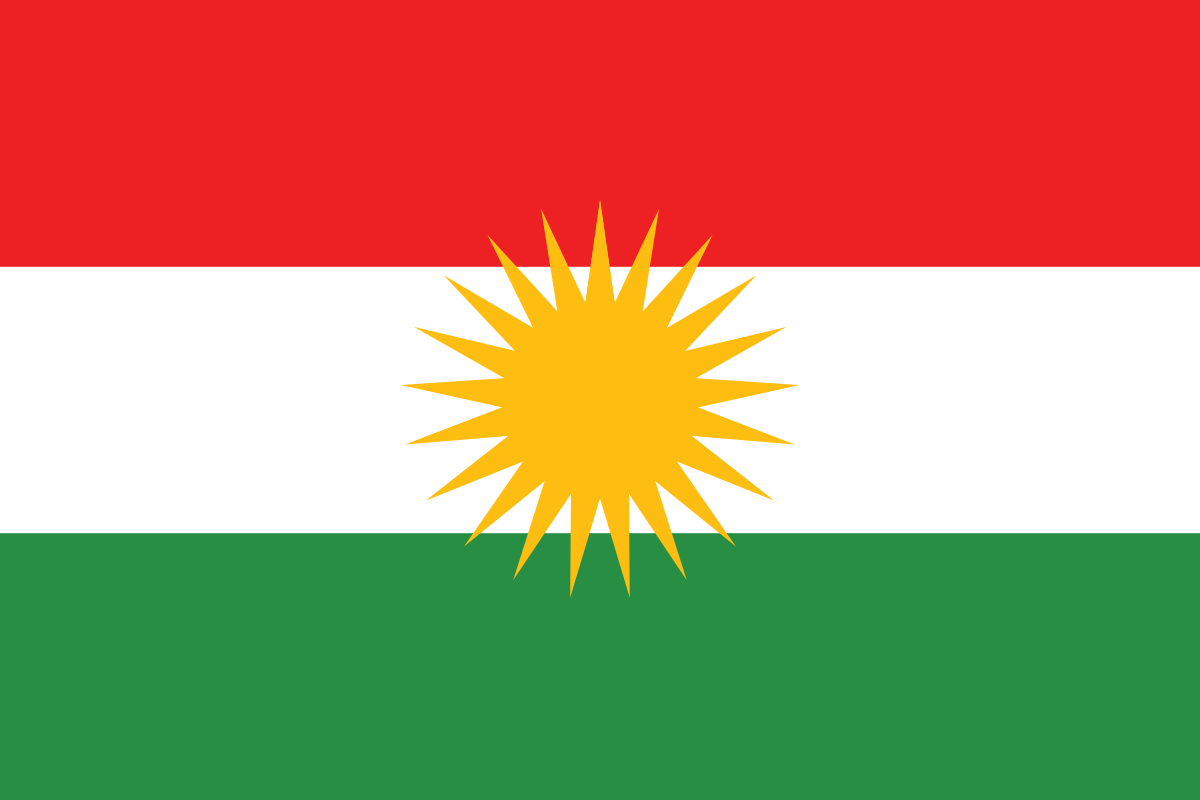 Flagge von Kurdistan