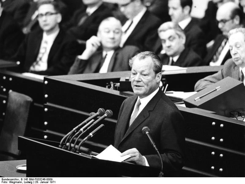 Willy Brandt 1971, Bundestag Bonn