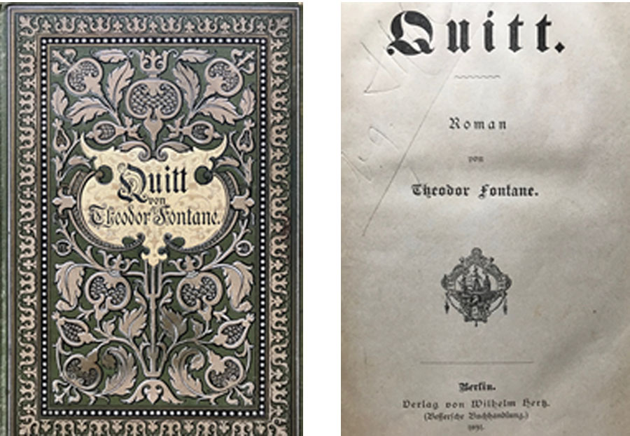 Theodor Fontane: Quitt