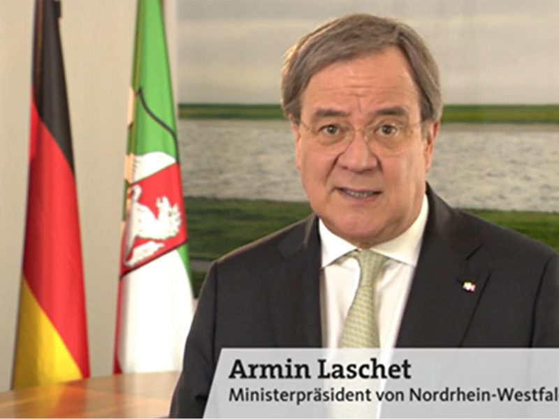 Screenshot, WDR Fernsehen, Osteransprache MP Armin Laschet