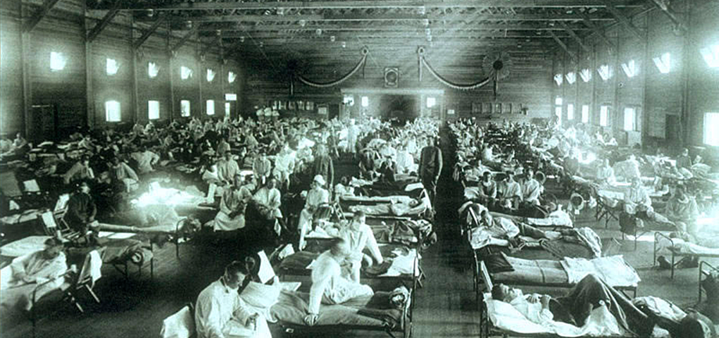Hospital 1918 zur eit der Spanischen Grippe