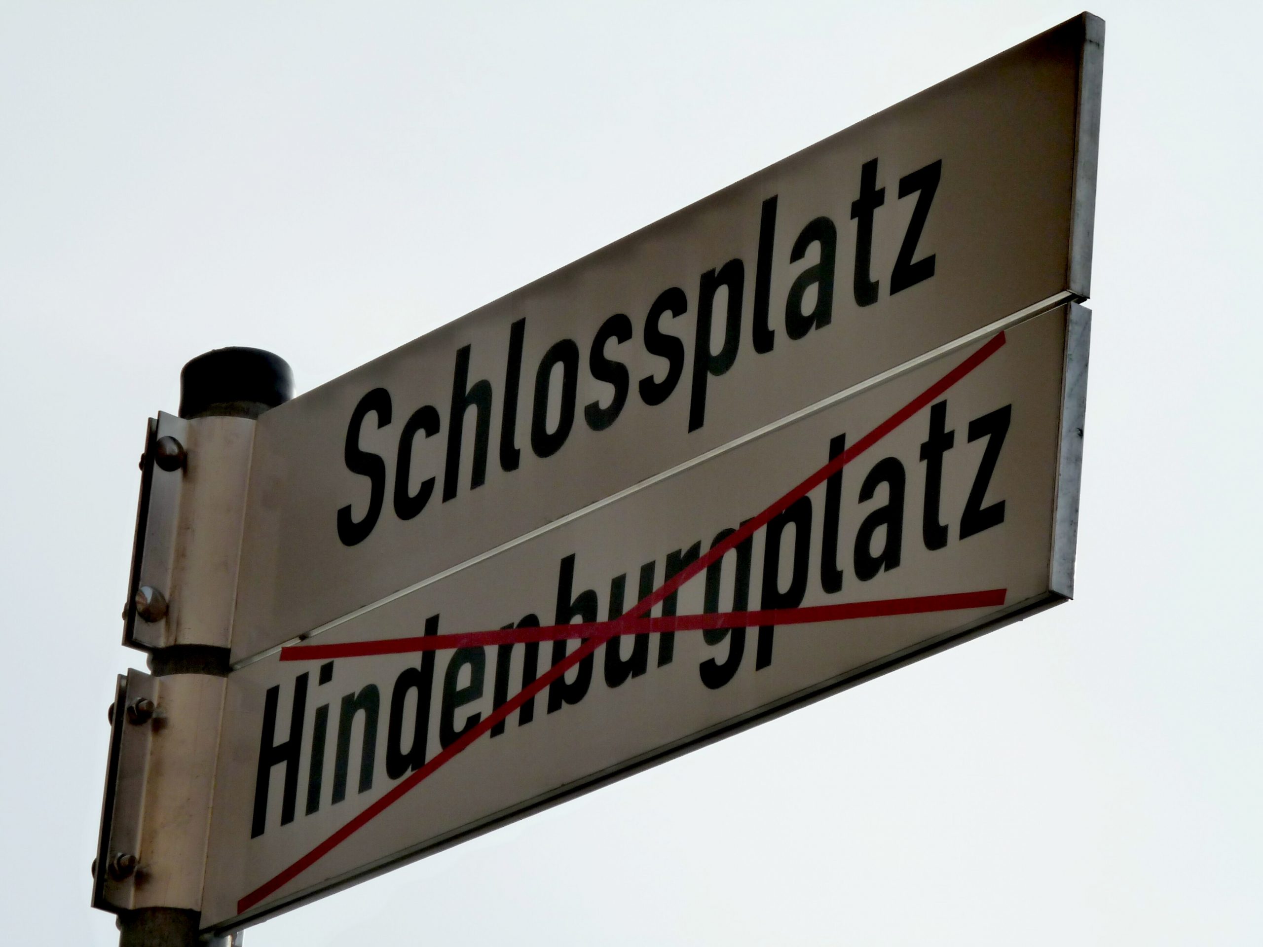 Straßenschild - Straßenumbenennung