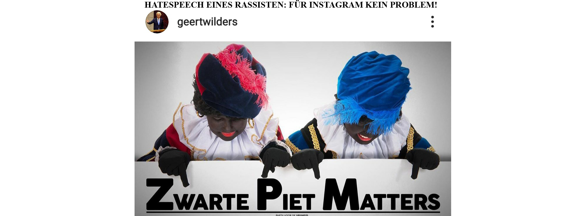 Hate Speech auf Instagram