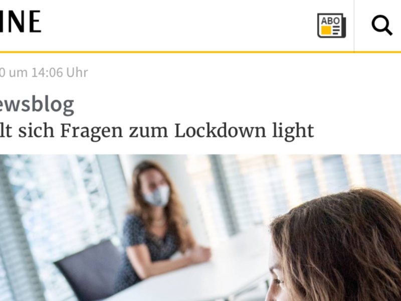 Screenshot Rheinische Post Online 2.11.2020