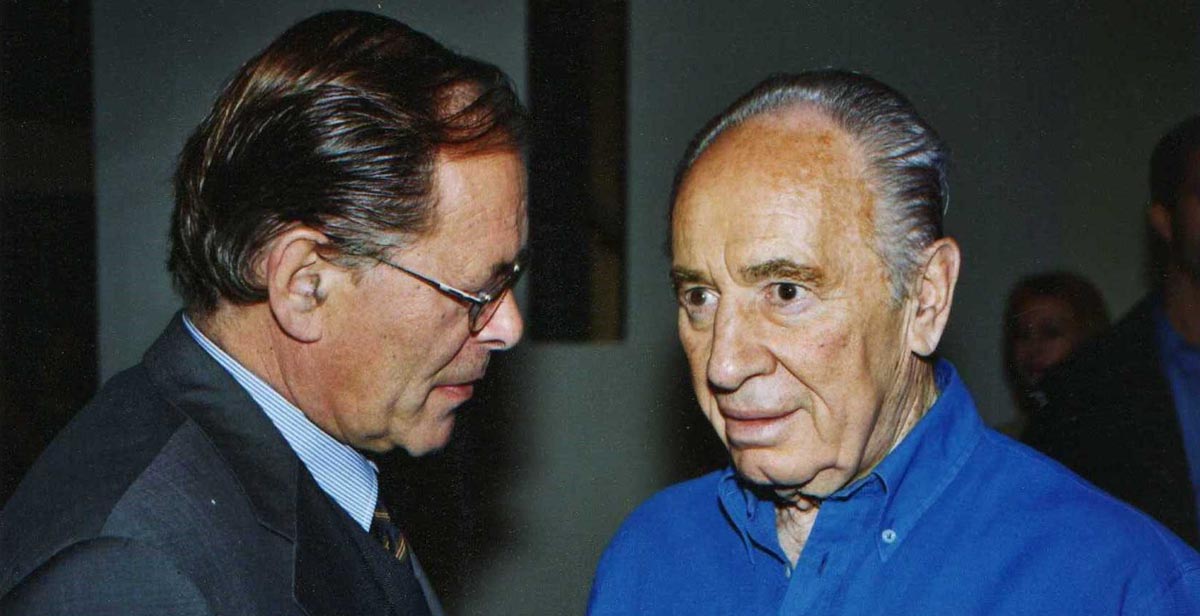 Rudolf Dressler und Shimon Peres