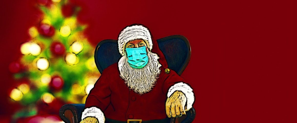 Santa Claus mit Maske
