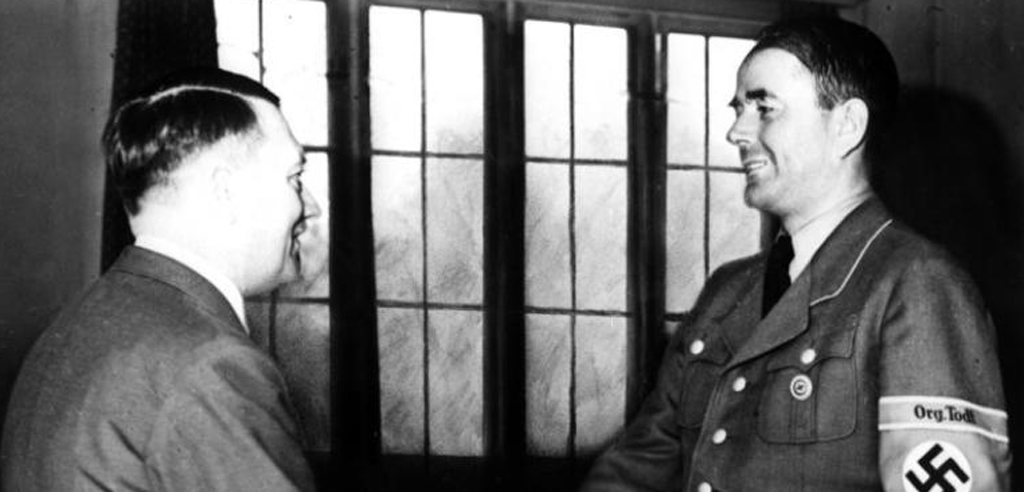 Alert Speer mit Adolf Hitler 1942