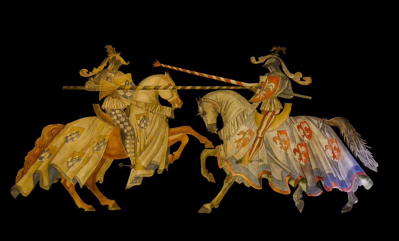 Mittelalterlicher Tunierkampf