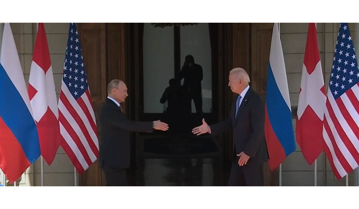 Putin und Biden in Genf 16. Juni 2021