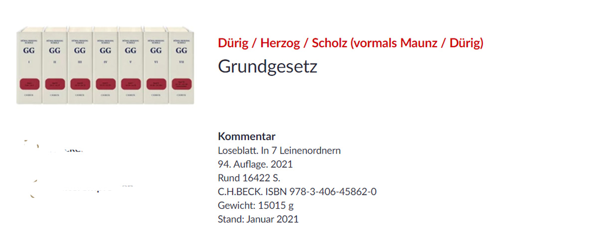 Grundgesetzkommentar
