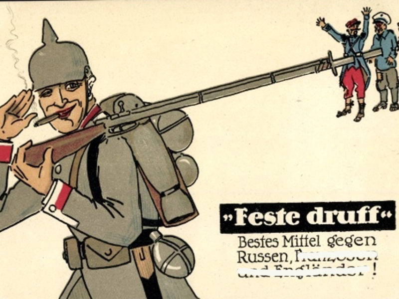 Postkarte Kriegspropaganda 1914
