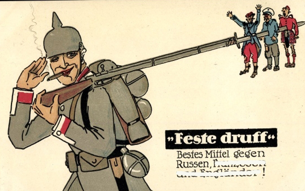 Postkarte Kriegspropaganda 1914