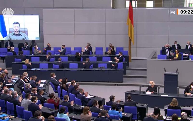 Selenskyj im Bundestag am 17.03.2022