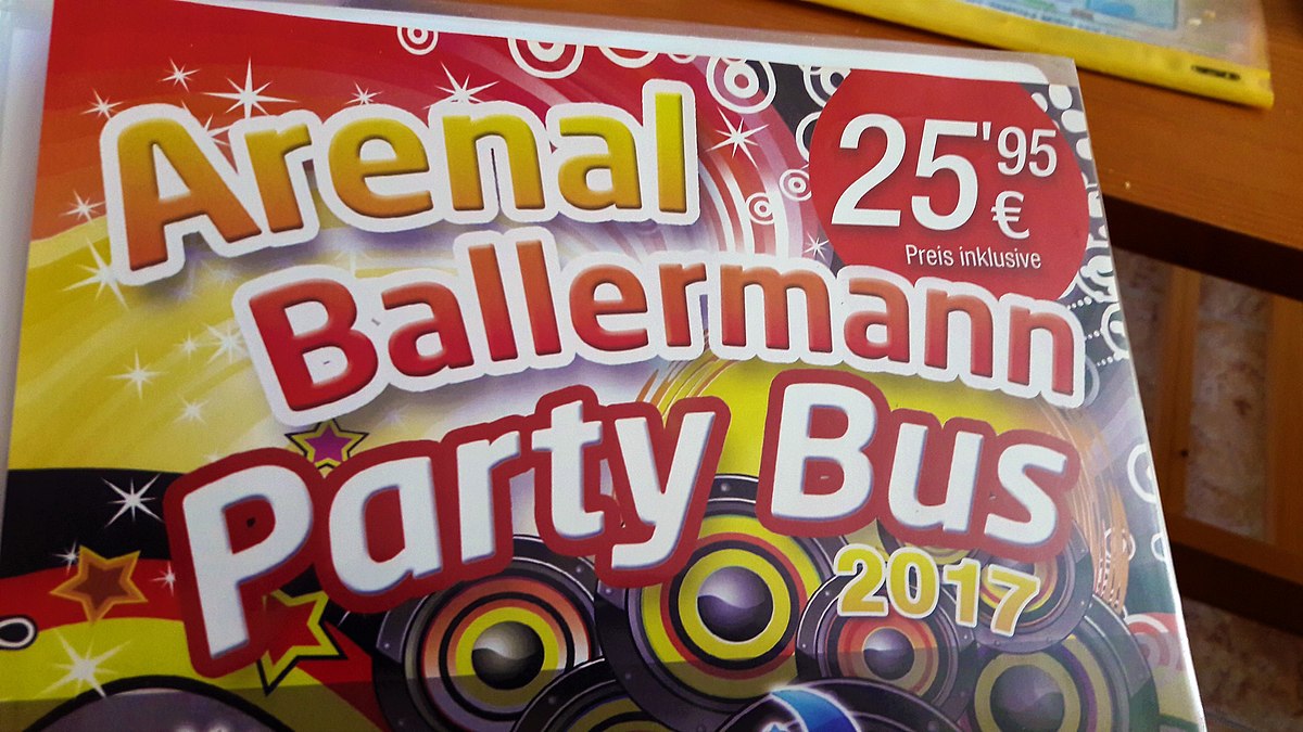 Werbetafel Ballermann, Mallorca