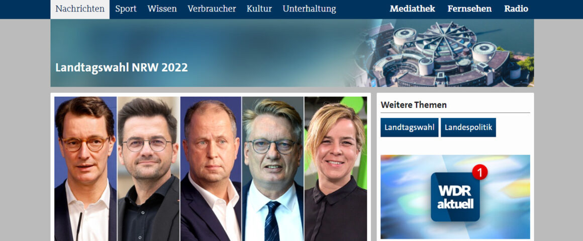 WDR-Wahlarena - Ankündigung WDR