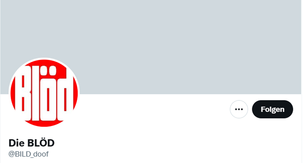 SCreenshot Twitter "Die Blöd"