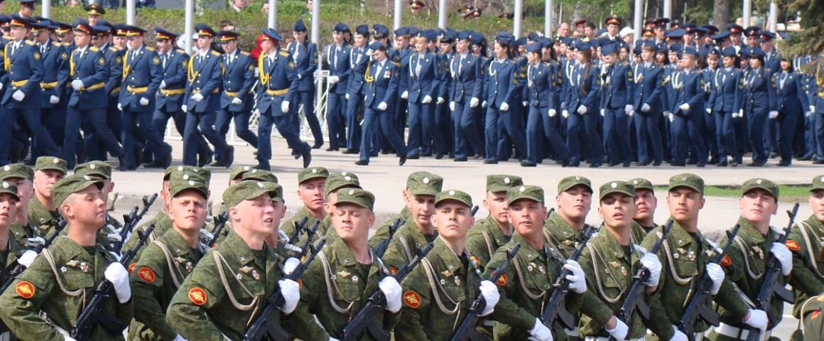 Russische Truppenparade