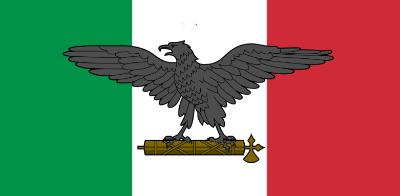 Kriegflagge des Faschismus in Italien